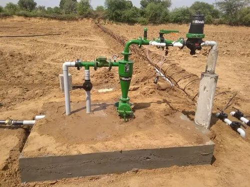 Rivulis filter station at a field tank