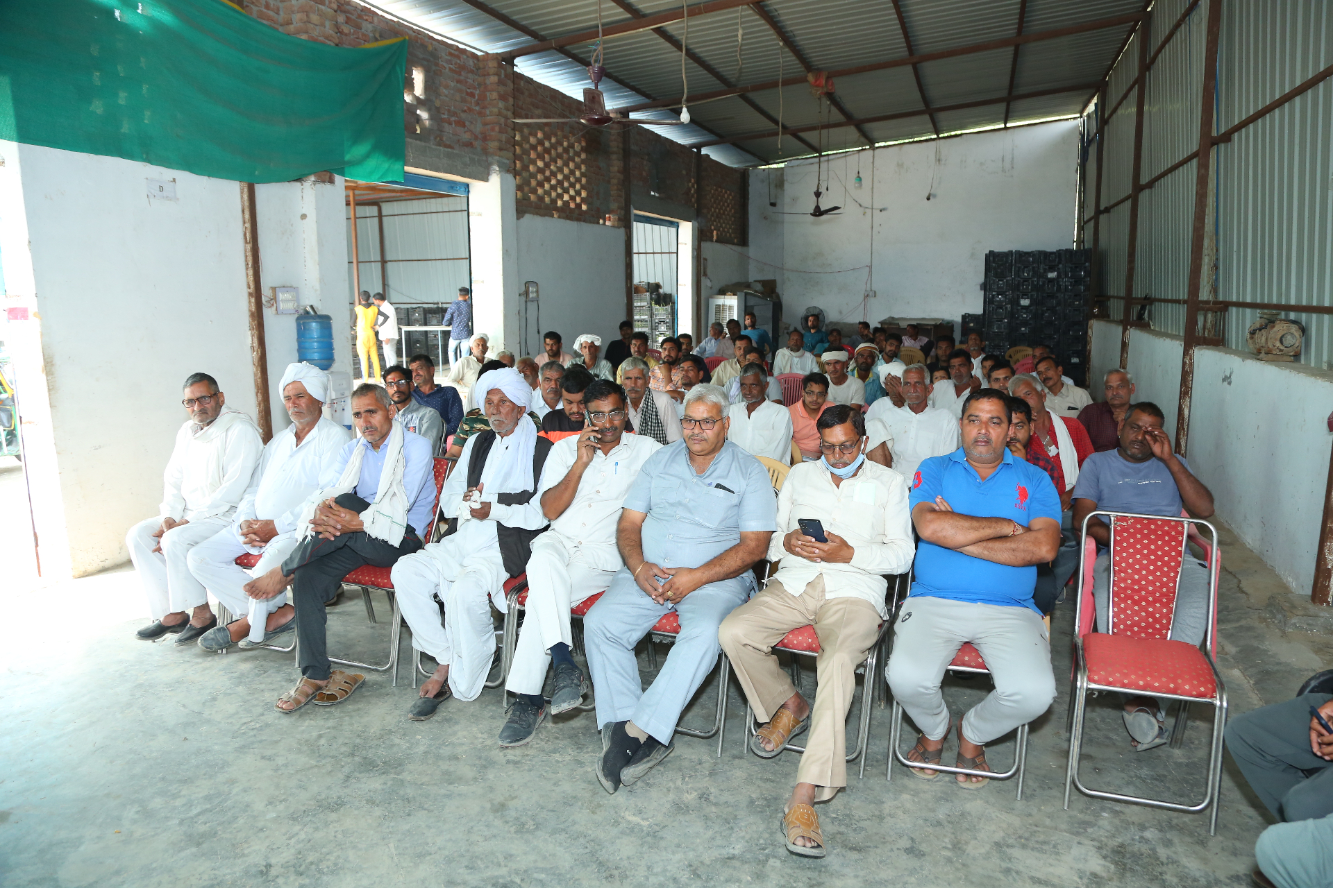Member farmers gathered for an annual general meeting at KFPCL